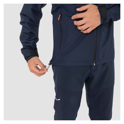 Veste Imperméable Salewa Puez Aqua Bleu Marine