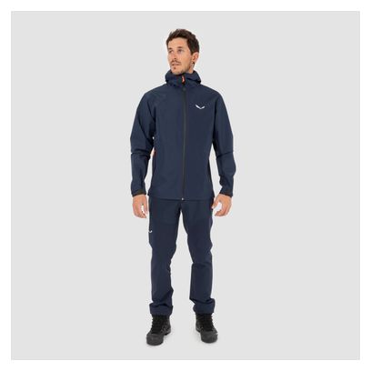 Veste Imperméable Salewa Puez Aqua Bleu Marine