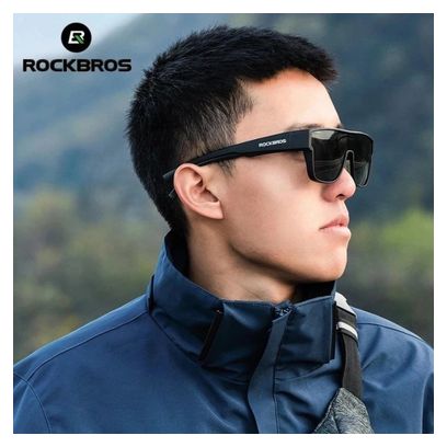 ROCKBROS Lunettes Vélo Enfant Polarisées UV400 Blanc