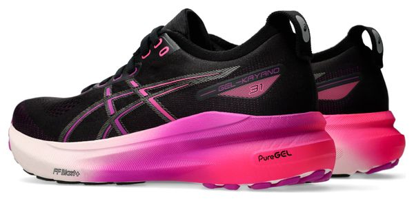 Asics Gel-Kayano 31 Schwarz Rosa Damen Running Schuhe