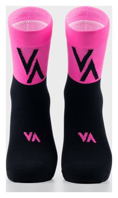 Chaussettes Vertical Mountain VA. Flash Run Noir/Rose