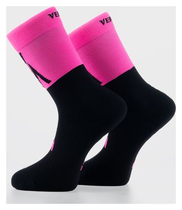 Chaussettes Vertical Mountain VA. Flash Run Noir/Rose