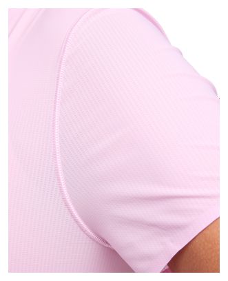 Maillot de manga corta rosa Hoka Airolite Run para mujer