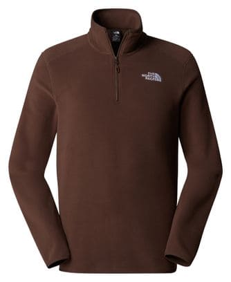 The North Face 100 Glacier 1/4 Zip Brown Polare