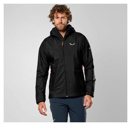 Chaqueta Salewa Puez Catinaccio 2 Tirolwool® Negra para hombre