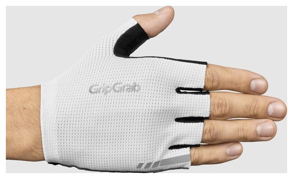 GripGrab PACR InsideGrip Summer Short Gloves White
