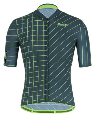 Santini SLEEK DINAMO Kurzarm Jersey Grün