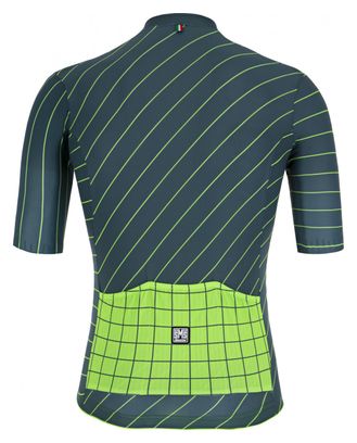Santini SLEEK DINAMO Kurzarm Jersey Grün