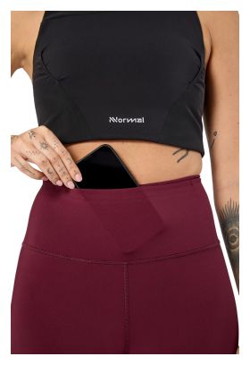 Pantaloncini da ciclismo NNormal Race Bordeaux da donna