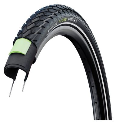 Neumático Schwalbe Marathon 305 mm Perf Twinskin GreenGuard Addix Eco Rígido Negro/Reflectante