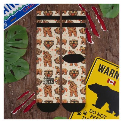 Grizzly - Chaussettes Graphiques Techniques Coolmax - Cyclisme  Running et Sport