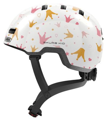 Abus Skurb Kid Casco Infantil Coronas Blancas