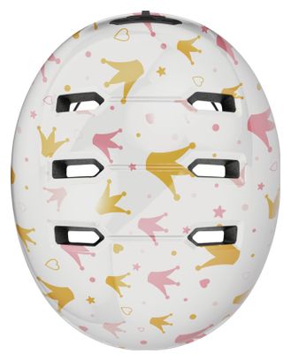 Abus Skurb Kid Casco Infantil Coronas Blancas