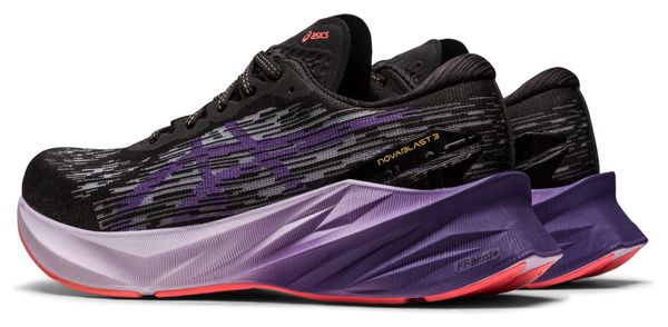 Chaussures de Running Asics Novablast 3 Noir Violet Femme