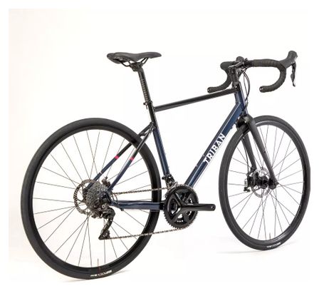 Women's Road Bike Triban RC520 Disc Shimano 105 Night Blue