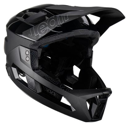 Casco Leatt Enduro 3.0 con sottogola rimovibile Nero