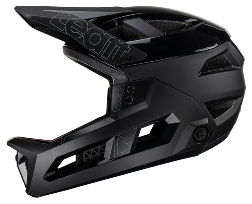Casque VTT Leatt Enduro 3.0 – 3 En 1, Mentonnière Amovible, Gris/orange – Neuf