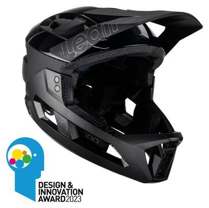 Helm mit abnehmbarem Kinnriemen Leatt Enduro 3.0 Schwarz