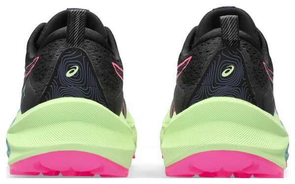 Asics Trabuco Max 2 Black Pink Green Women's Trail Shoes