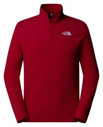 The North Face 100 Fleece Glacier 1/4 Zip Red