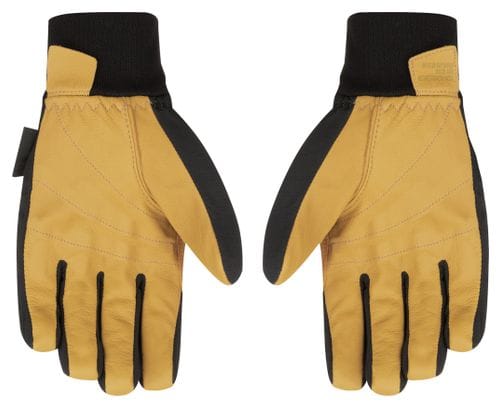 Guantes largos de invierno Salewa Ortles Durastretch Merino Negro/Amarillo