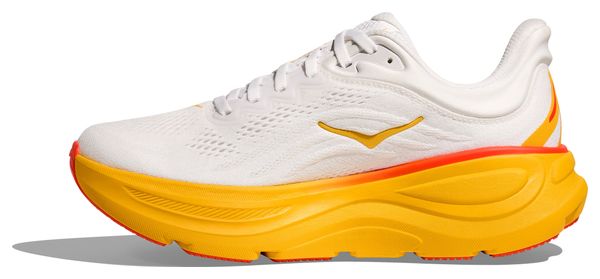 Chaussures Running Hoka Bondi 9 Blanc/Jaune Homme