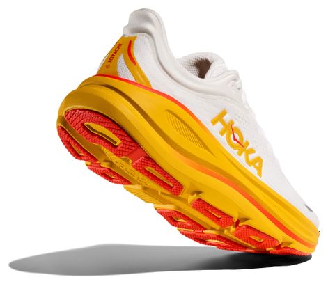 Chaussures Running Hoka Bondi 9 Blanc/Jaune Homme