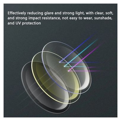 Lunettes de soleil Verres clairs anti-vent pour homme et femme - vert