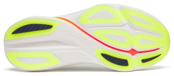 Saucony Endorphin Azura Women's Running Shoes in White/Yellow/Blue
