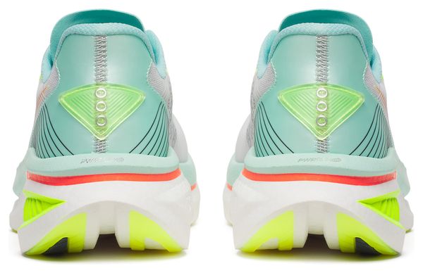 Saucony Endorphin Azura Women's Running Shoes in White/Yellow/Blue