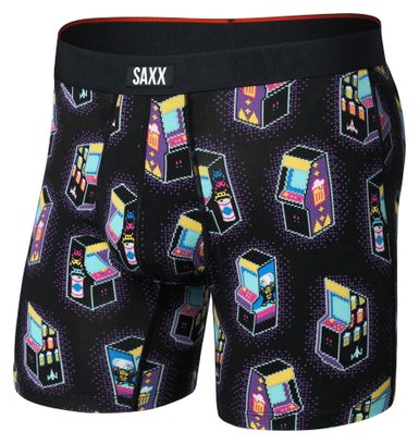 Boxershorts Saxx Vibe Xtra Soft Comfort Brief Fly Schwarz/Mehrfarbig Herren