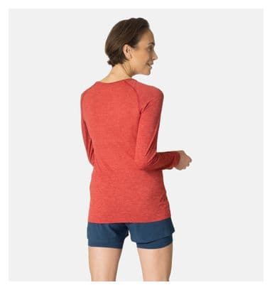 Odlo Essential Seamless Women's Long Sleeve Jersey Red