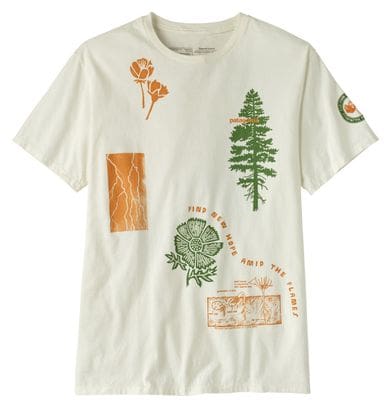 T-Shirt Unisexe Patagonia Pyrophytes Organic Blanc