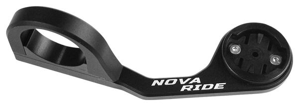 Support de compteur GPS Nova Ride Aluminium Long pour Garmin  Wahoo  Bryton et Hammerhead Noir