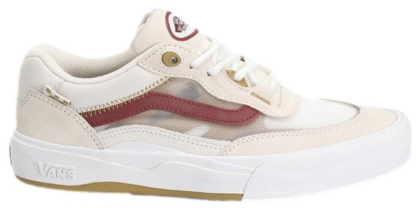 Chaussures Vans Skate Wayvee Leather Blanc / Rouge