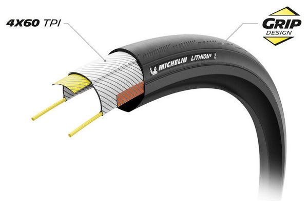 Michelin Lithion 4 Tubetype Opvouwbare Klassieke Magi-X Raceband