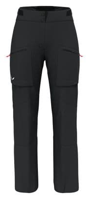 Pantalone hardshell da donna Salewa Sella 3L Nero