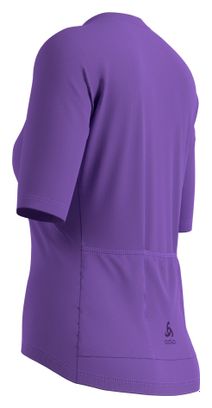 Dames Jersey met korte mouwen Odlo Essential 1/2 Zip Paars