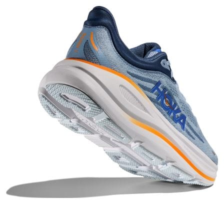 Hoka Bondi 9 Scarpe da corsa Blu/Arancione Uomo