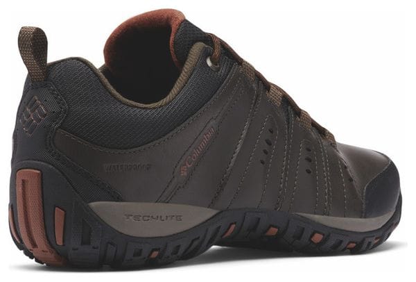 Columbia Woodburn II Waterproof Bruin Heren wandelschoenen