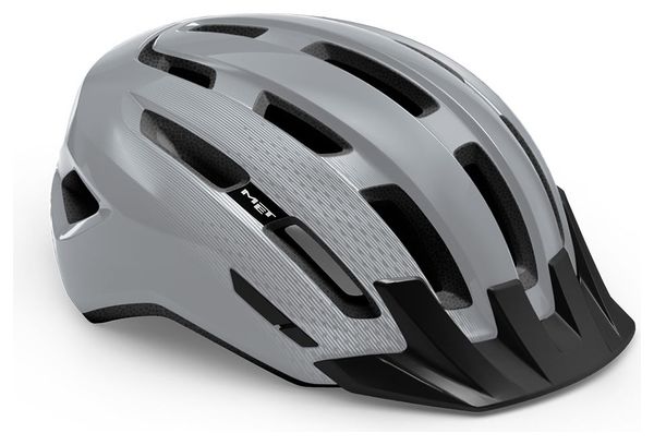 Met Downtown Glossy Gray 2021 Helmet