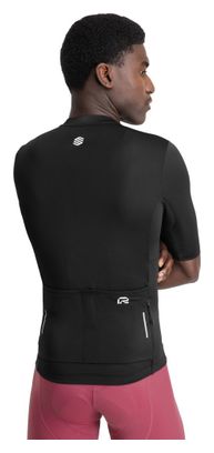 Maillot vélo manches courtes en tissu recyclé homme Cyclisme M6R Zero Noir