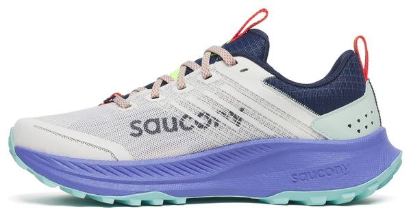 Zapatillas Trail Saucony Ride TR2 Blanco/Azul Mujer