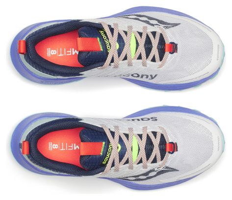 Zapatillas Trail Saucony Ride TR2 Blanco/Azul Mujer