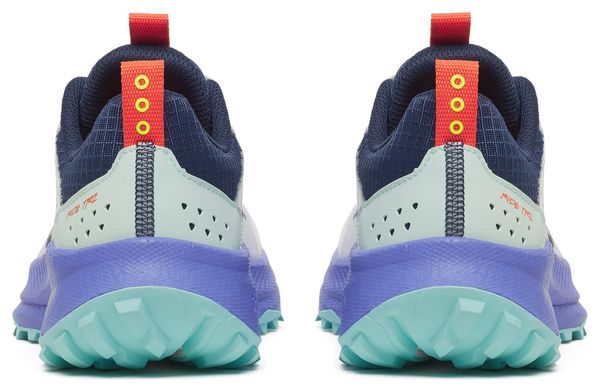 Zapatillas Trail Saucony Ride TR2 Blanco/Azul Mujer