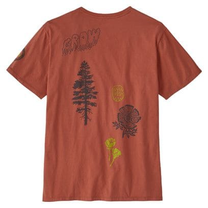 Patagonia Pyrophytes Organisch Oranje Unisex T-shirt