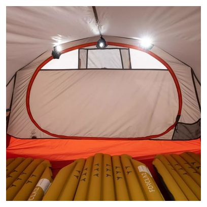 Forclaz Trek 900 Ultraleichtes 3-Personen-Zelt Grau Orange