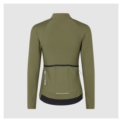 Maillot térmico de manga larga GripGrab Thermapace Verde para mujer