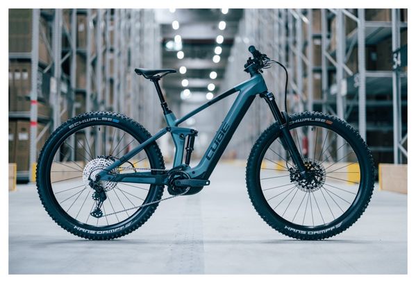 Prodotto ricondizionato - MTB elettrica a sospensione integrale Cube Stereo Hybrid 140 HPC ABS 750 Shimano Deore/XT 12V 750 Wh 29'' Grigio Blu Smaragd 2023