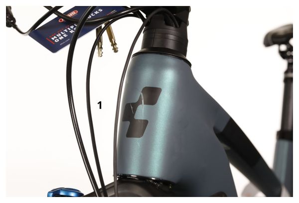 Producto Reacondicionado - Todo-Suspensión MTB Eléctrica Cube Stereo Hybrid 140 HPC ABS 750 Shimano Deore/XT 12V 750 Wh 29'' Gris Azul Smaragd 2023